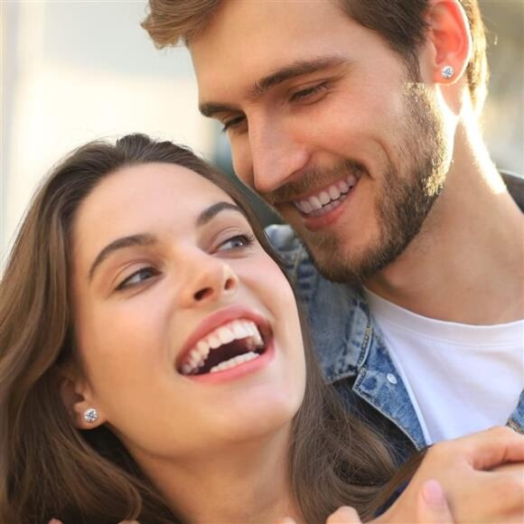 Hypoallergenic Flat Back Earrings,8Pairs Stainless Steel Earrings Surgical Steel - Picture 6 of 7